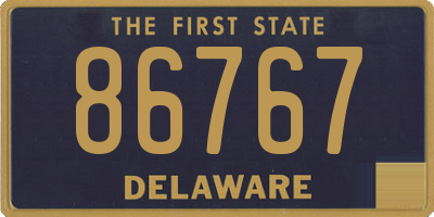 DE license plate 86767