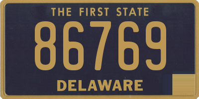 DE license plate 86769