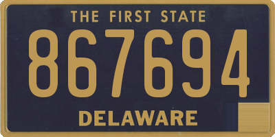 DE license plate 867694