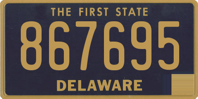 DE license plate 867695