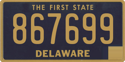 DE license plate 867699