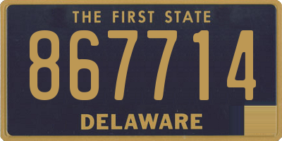 DE license plate 867714