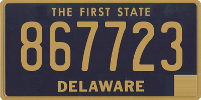 DE license plate 867723