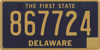 DE license plate 867724