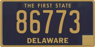 DE license plate 86773