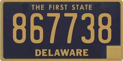 DE license plate 867738