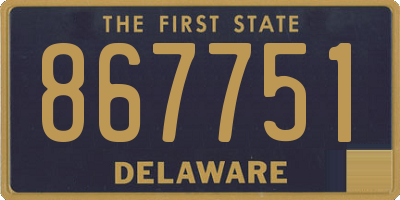 DE license plate 867751