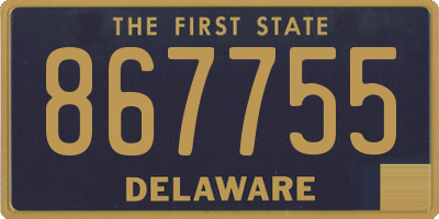 DE license plate 867755
