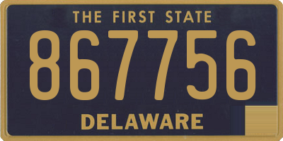 DE license plate 867756