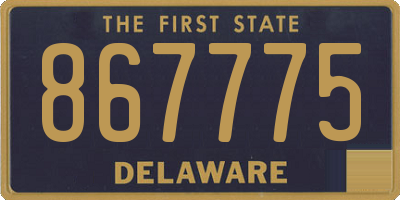 DE license plate 867775