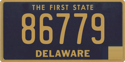 DE license plate 86779