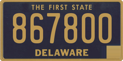 DE license plate 867800