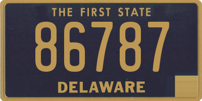 DE license plate 86787