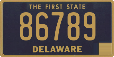 DE license plate 86789