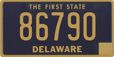 DE license plate 86790