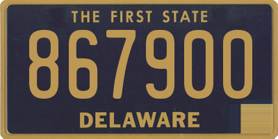 DE license plate 867900