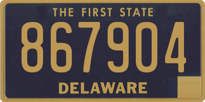 DE license plate 867904
