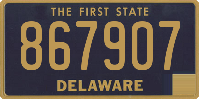 DE license plate 867907