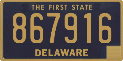 DE license plate 867916