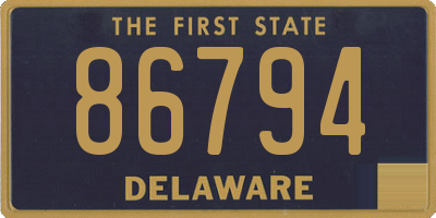 DE license plate 86794