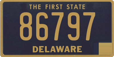 DE license plate 86797