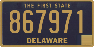 DE license plate 867971