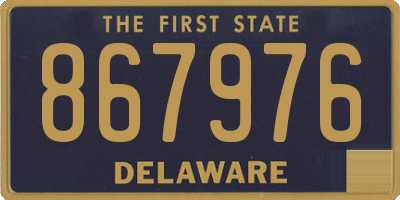 DE license plate 867976