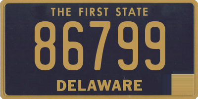 DE license plate 86799