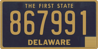 DE license plate 867991
