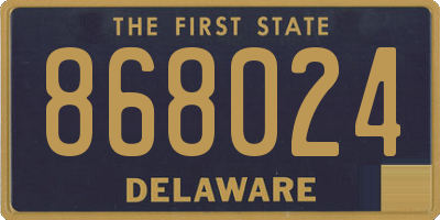 DE license plate 868024