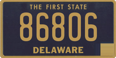 DE license plate 86806