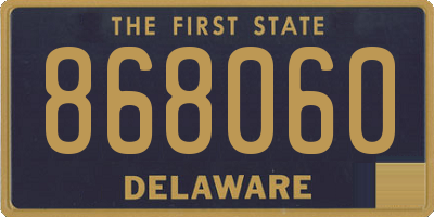 DE license plate 868060
