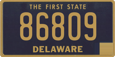 DE license plate 86809