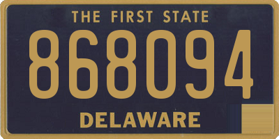 DE license plate 868094