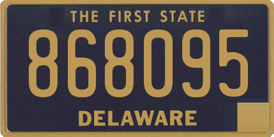DE license plate 868095