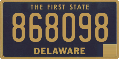 DE license plate 868098