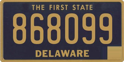 DE license plate 868099