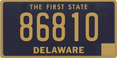DE license plate 86810