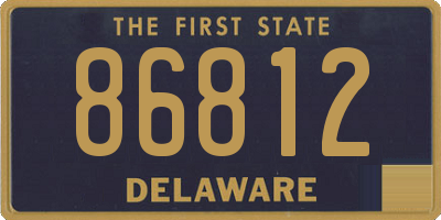 DE license plate 86812