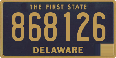 DE license plate 868126