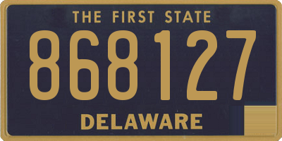 DE license plate 868127