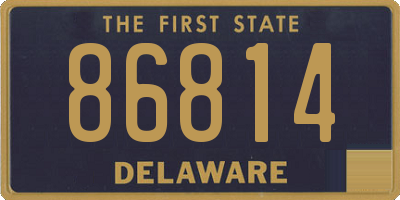 DE license plate 86814