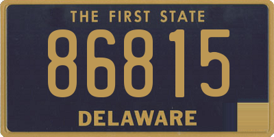 DE license plate 86815