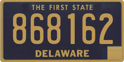 DE license plate 868162