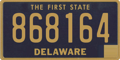 DE license plate 868164