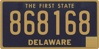 DE license plate 868168