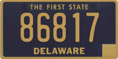 DE license plate 86817