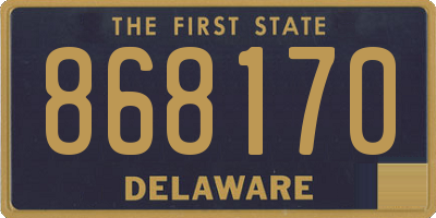 DE license plate 868170