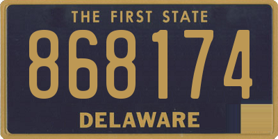 DE license plate 868174