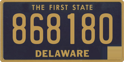 DE license plate 868180
